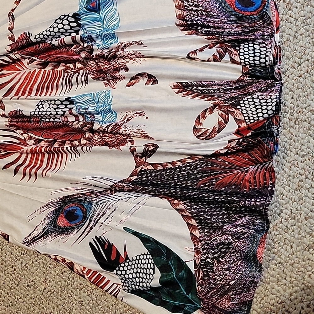 Peacock sundress M NWOT #174 - Picture 2 of 5